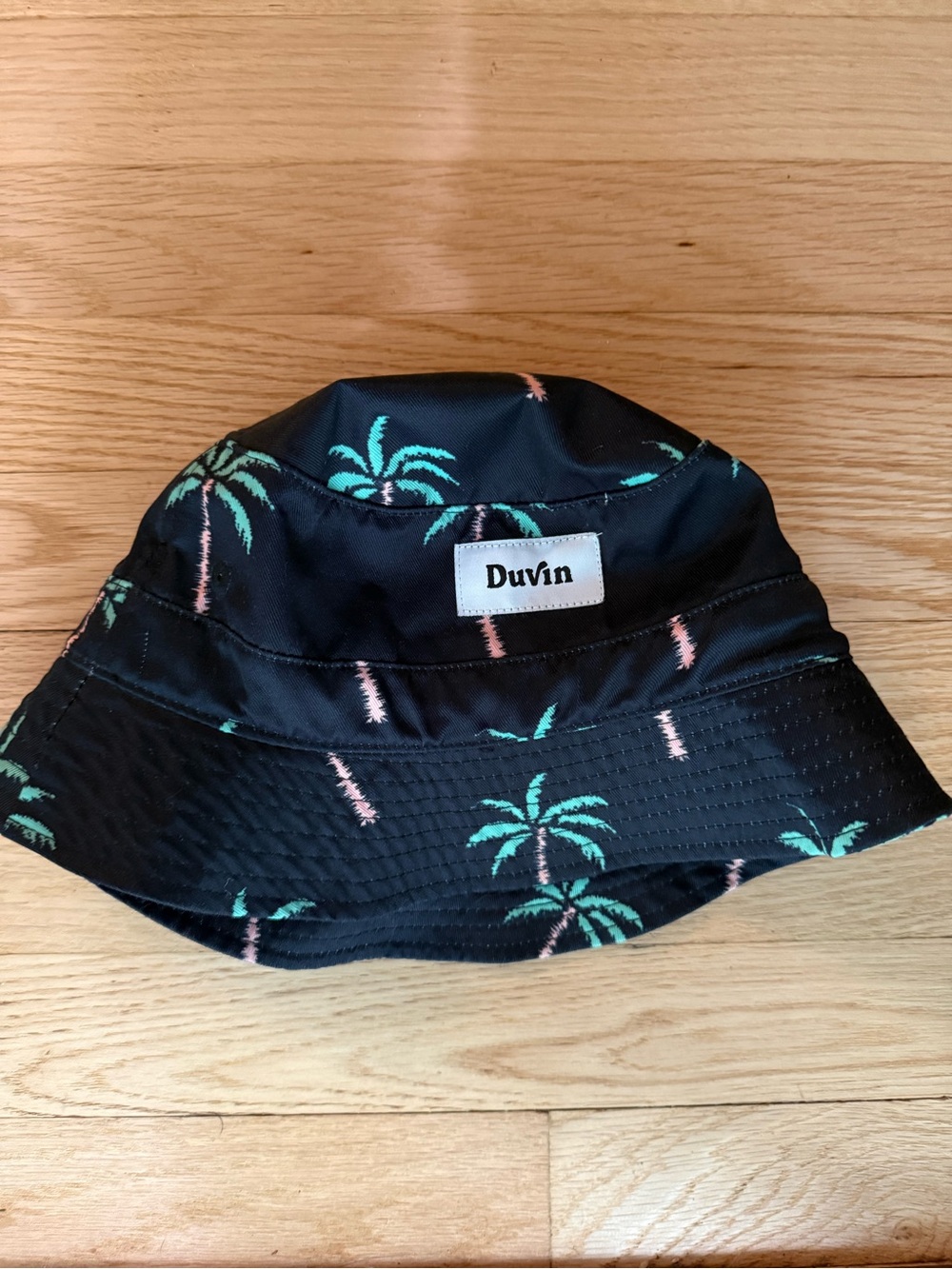 Duvin Navy blue Palm Tree Bucket Hat